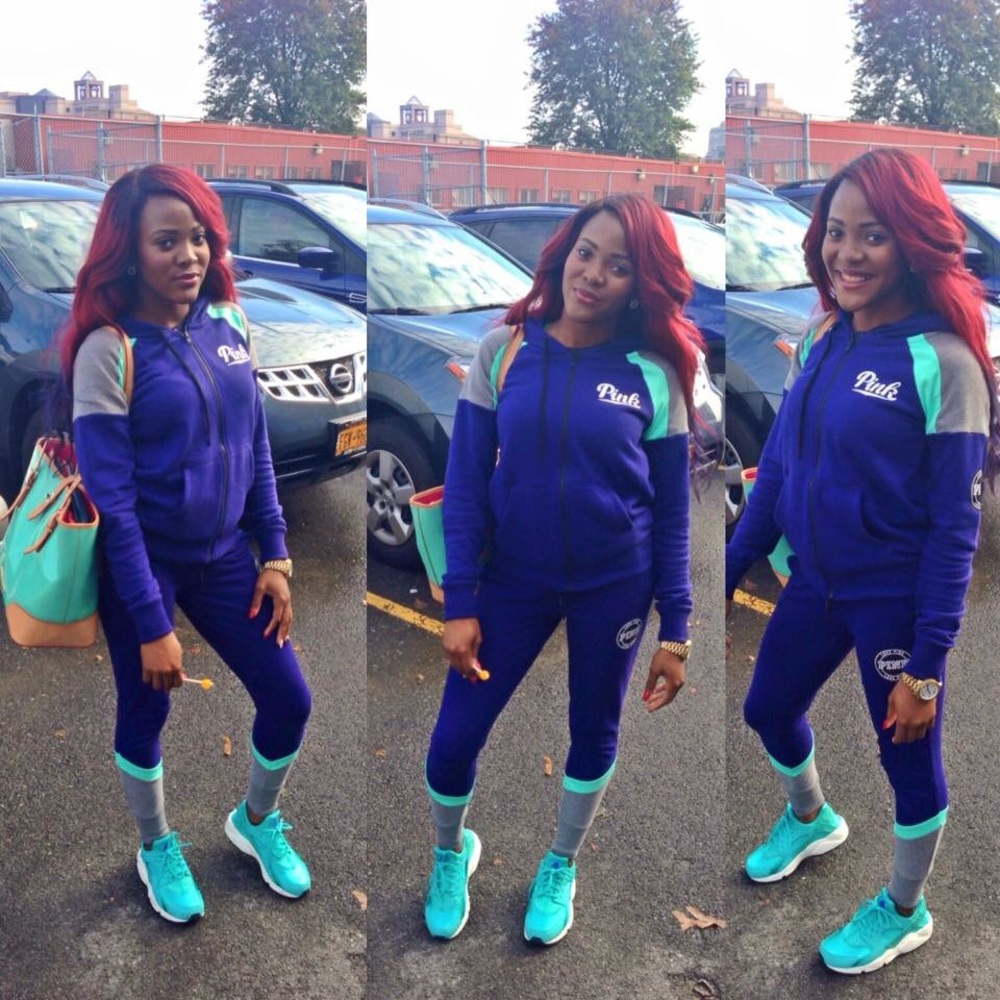 Pink sweat suit